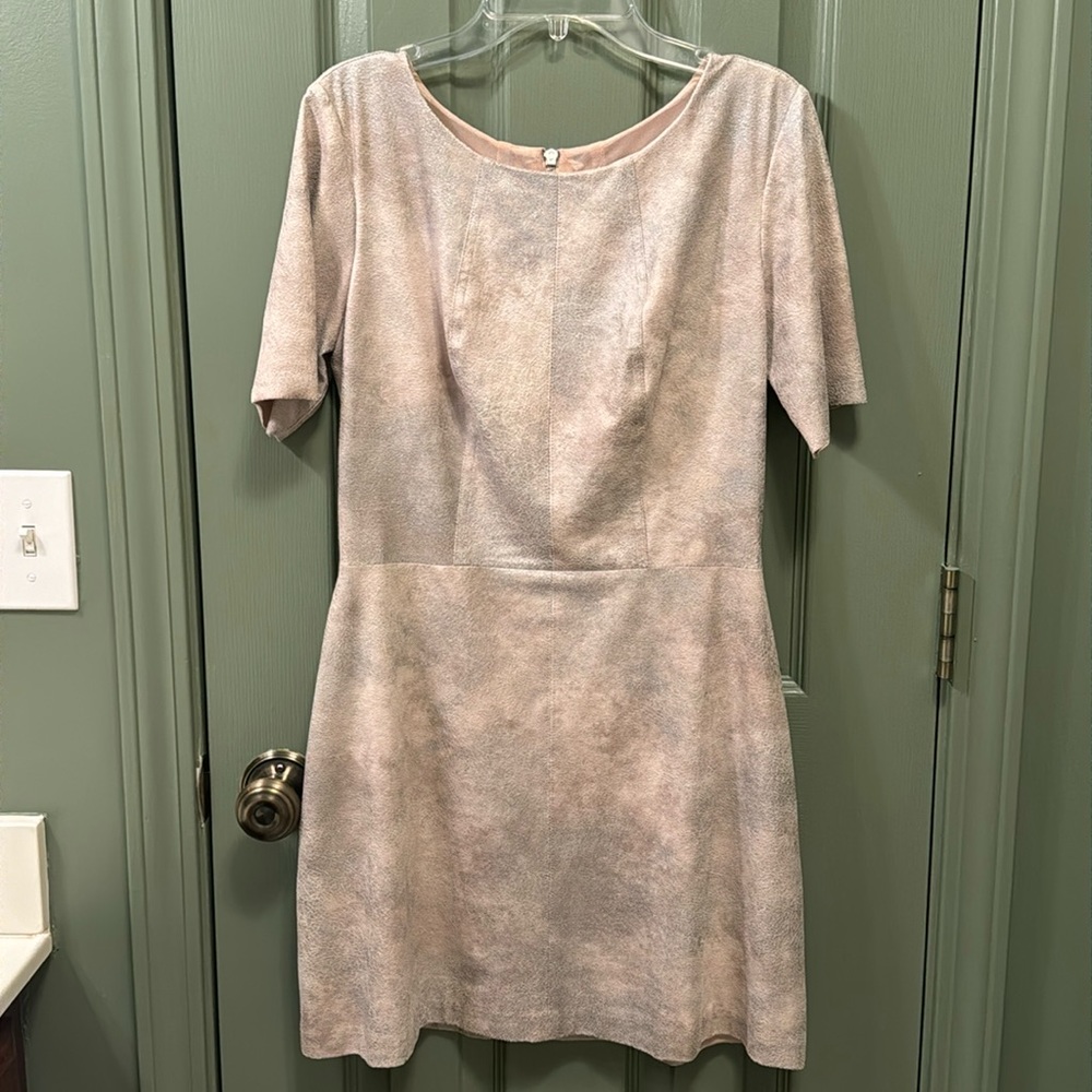 Alexis faux leather mini dress